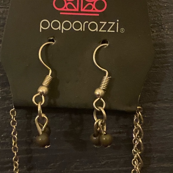 Dream and Faith Double Sided Silver + Green Necklace and Earring Set NWT - Picture 10 of 12